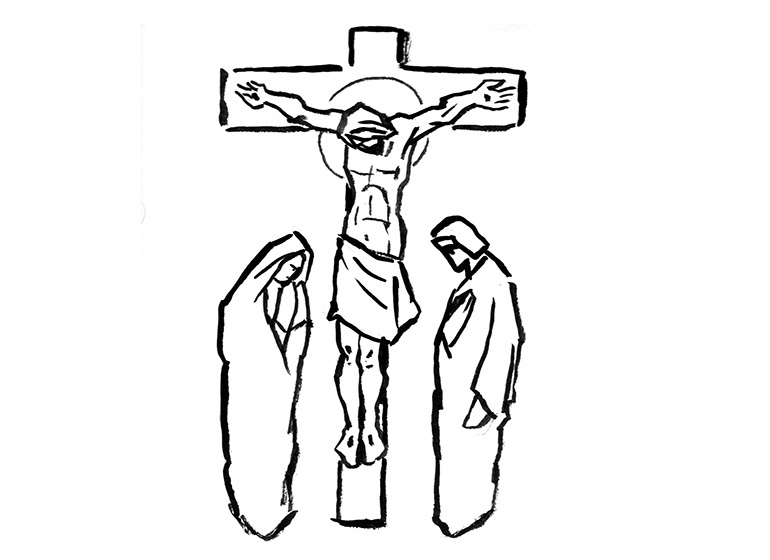 Isusova smrt na križu - Bojanka i priča za djecu